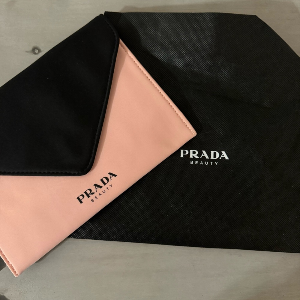 Prada Black and Pink Women's Clutch
